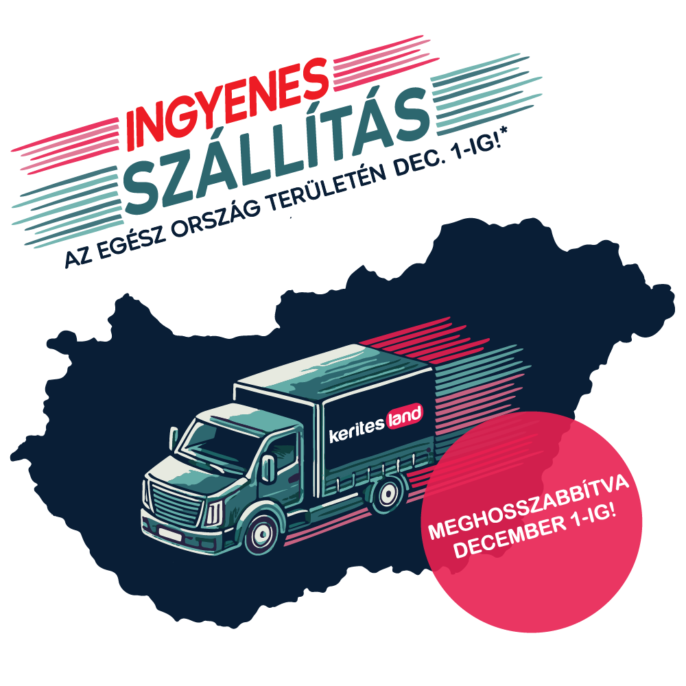 Ingyenes szállítás az egész ország területén december 1-ig!*